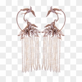 Earrings, HD Png Download - gold chandelier png