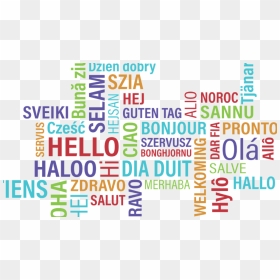 Language - Hi In Different Language Png, Transparent Png - bonjour png