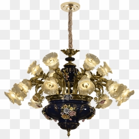 Chandelier, HD Png Download - gold chandelier png