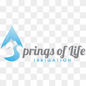 Springs Of Life Irrigation Logo Cropped - Graphic Design, HD Png Download - sprinkler png