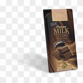 Milk With Cookies - Chocolate, HD Png Download - milk and cookies png