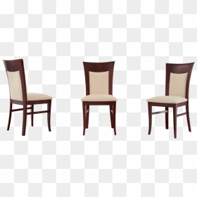 Wood And Fabric Dining Chairs Supreme Contactmpow Home - Upholstered Wooden Dining Chairs, HD Png Download - dining png