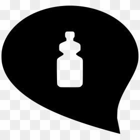 Water Bottle Drink Product Message - Me Icon Vector Png, Transparent Png - water bottle clipart png