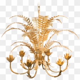 Tropical Chandelier, HD Png Download - gold chandelier png