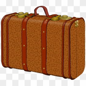 Suitcase With Stains Clip Arts - Clipart Old Fashioned Suitcase, HD Png Download - stains png