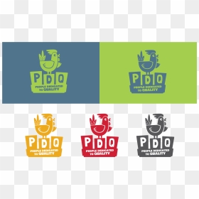 A Cheerful Chicken Paired With Retro Diner Sign Shapes - New Pdq Logo, HD Png Download - retro shapes png