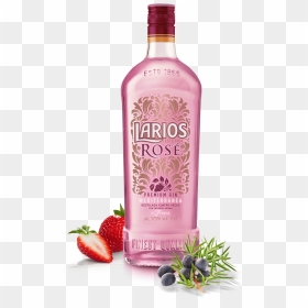Transparent Flasche Clipart - Gin Larios Rose, HD Png Download - fresas png