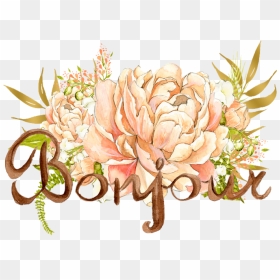 Png Flower Paint, Transparent Png - bonjour png