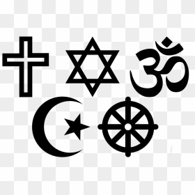 5 Main Religion Symbols, HD Png Download - hinduism symbol png