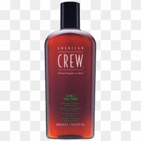 American Crew 3 In 1 Tea Tree Shampoo Conditioner Body - American Crew Tea Tree Shampoo, HD Png Download - tea tree png