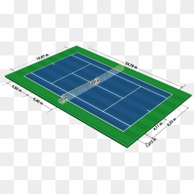Kích Thước Sân Tennis, HD Png Download - tennis court png