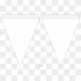 Transparent Triangle Flag Banner Clipart - Pennant Banner Template Transparent, HD Png Download - pennant flag png