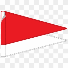 Double Pennant Pin Flag Red & White"  Title="double - Red Flag, HD Png Download - pennant flag png