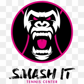 Smash It Noir - Easy Angry Gorilla Drawing, HD Png Download - tenis png