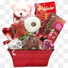 Vday 3 L-01 - Valentine Gift Basket Png, Transparent Png - gift basket png