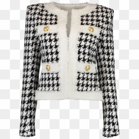 Balmain Houndstooth Jacket, HD Png Download - houndstooth png