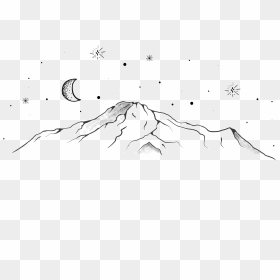 Drawing Transparent Mountain - Sketch, HD Png Download - mountain drawing png