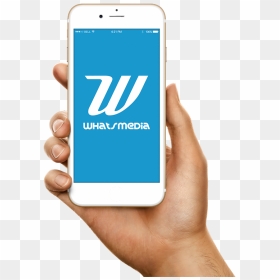 Mano Sujentando Móvil Con La App De Whatsmedia En La - Mobile Phone, HD Png Download - signo de pregunta png