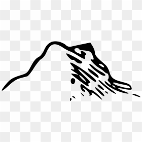 Vector Drawing Of Mountain Map Element - Mountain Map Icon Transparent, HD Png Download - mountain drawing png