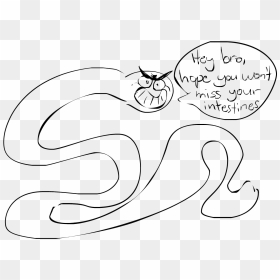 My Stupid Cat Can - Cartoon, HD Png Download - small intestine png
