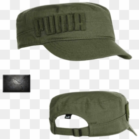 ~puma Simon Military Cap Olive Green - Green Puma Military Hat, HD Png Download - military hat png