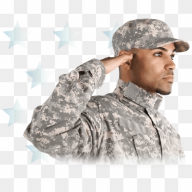 Saluting Stock, HD Png Download - military hat png