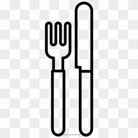 Thumb Image - Coloring Fork And Knife, HD Png Download - cubiertos png