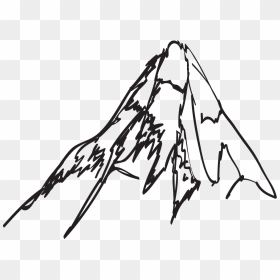Sketch, HD Png Download - mountain drawing png