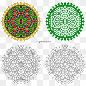 Geometric Islamic Art Decorative Free Vector Design - Ready To Work Alabama, HD Png Download - hamster wheel png