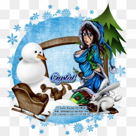 Here Snow Bunny, HD Png Download - cartoon snow png