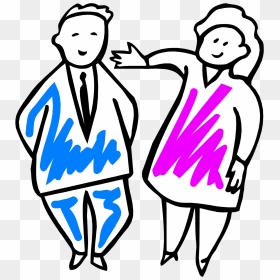 Male Female - Clip Art, HD Png Download - male female png