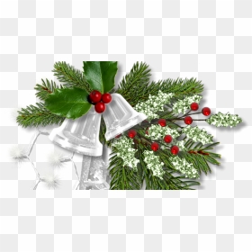 Silver Christmas Bell Png, Transparent Png - silver bells png