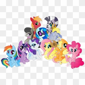 My Little Pony All Group, HD Png Download - my little pony group png