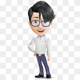 Modern Young Cartoon Teacher Character - Cartoon, HD Png Download - teacher cartoon png