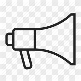 Transparent Megaphone Poms Clipart - Megaphone Outline Png, Png Download - old school png