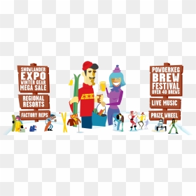 The Biggest Snow Party Of The Year - Cartoon, HD Png Download - cartoon snow png