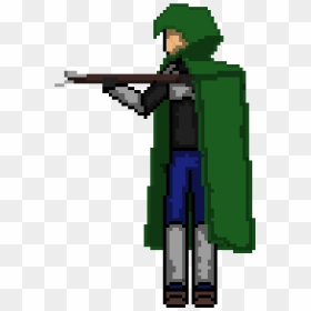 Wood Crossbow Man, HD Png Download - man with gun png