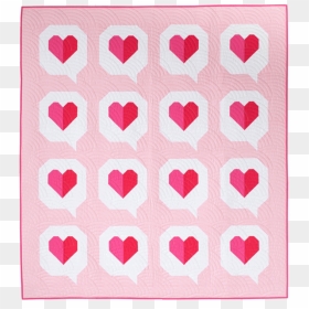 I Heart You Quilt - Heart You Quilt Pattern, HD Png Download - pixelated heart png