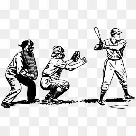 Baseball At Bat Black White Line Art 999px - Imagenes De Beisbol Para Colorear, HD Png Download - black baseball bat png