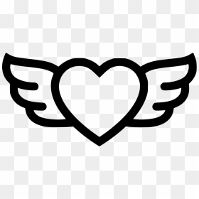 Wings - Love Heart With Wings, HD Png Download - heart with wings png