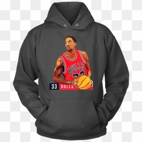 Hoodie, HD Png Download - scottie pippen png