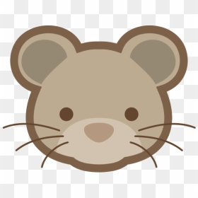 Hamster Clipart Gerbil - Mouse Face Clip Art, HD Png Download - hamster wheel png
