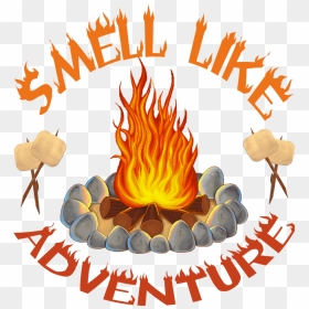Camping Pontoon T Shirts, HD Png Download - campfire clipart png