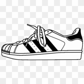 #tenis #black #white #tumblr #beautiful - Shoes Clipart Transparent Background, HD Png Download - tenis png