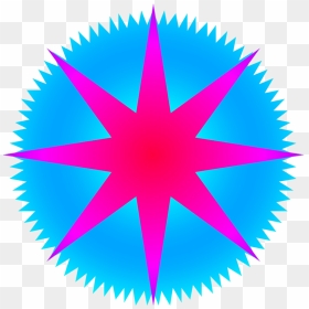 Circle With Star Clipart Transparent Star Clipart Transparent - Sun Clip Art Star, HD Png Download - blue starburst png