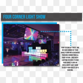 Four Corner Light Show - Graphic Design, HD Png Download - dance floor png
