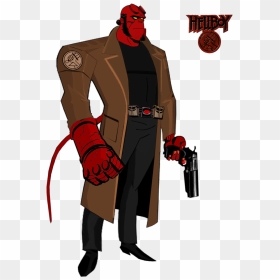 Hellboy Justice League Bruce Timm, HD Png Download - hellboy png