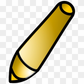 Yellow Pencil Png Images - Gold Crayon Png, Transparent Png - pencil vector png