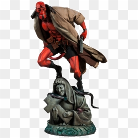 Transparent Hellboy Png - Hellboy Mike Mignola Statue, Png Download - hellboy png