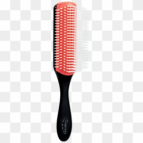 Transparent Hairbrush Png - Red And Black Hair Brush, Png Download - hairbrush png